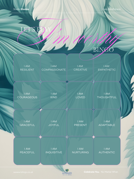 I'm Worthy Bingo Game