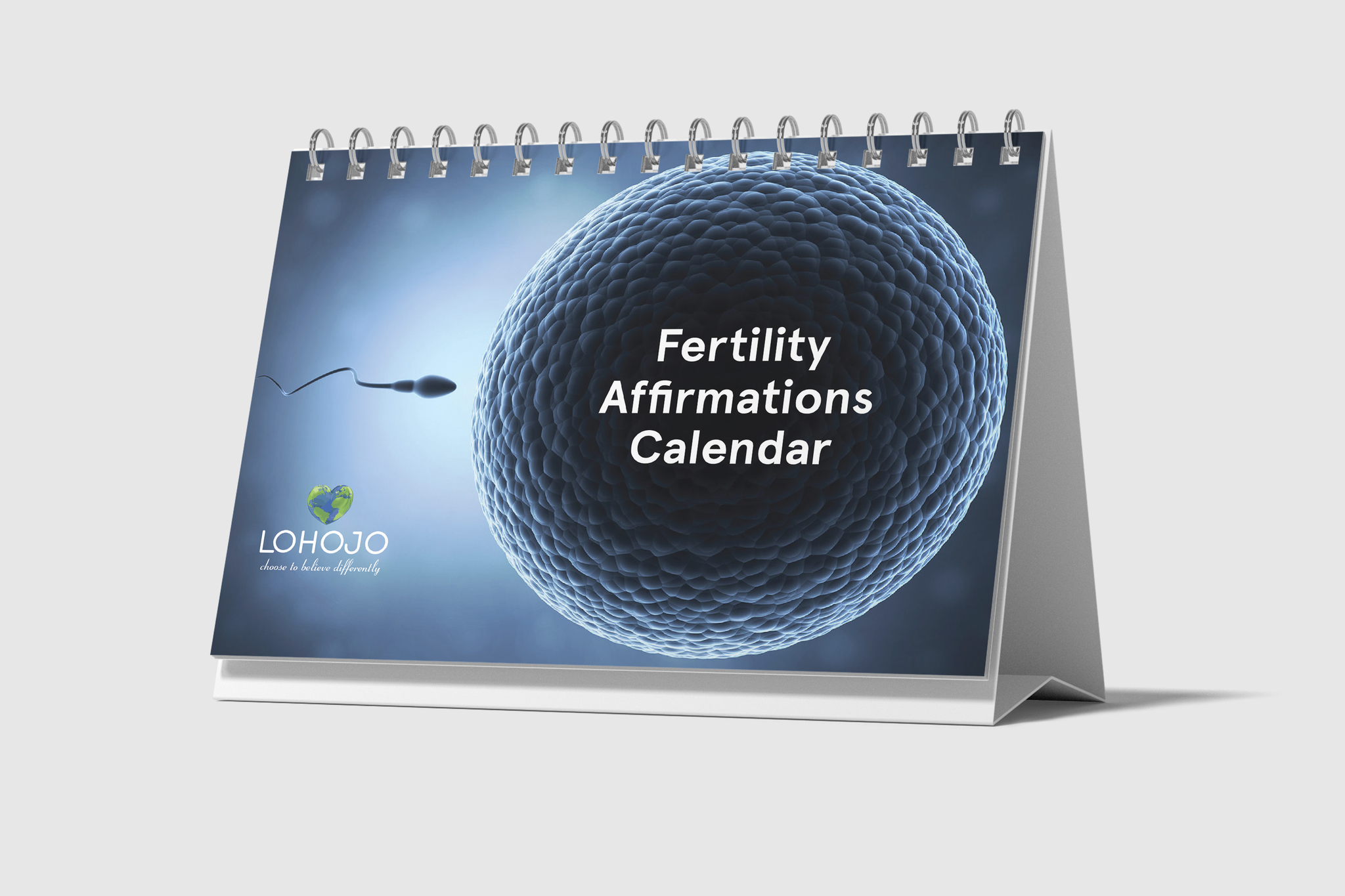 Fertility Affirmations Perpetual Desktop Calendar